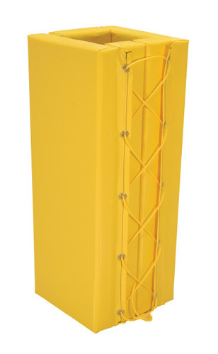 Vestil Vinyl Column Protective Pad Square - 3 Ft. x 5 In. - Yellow