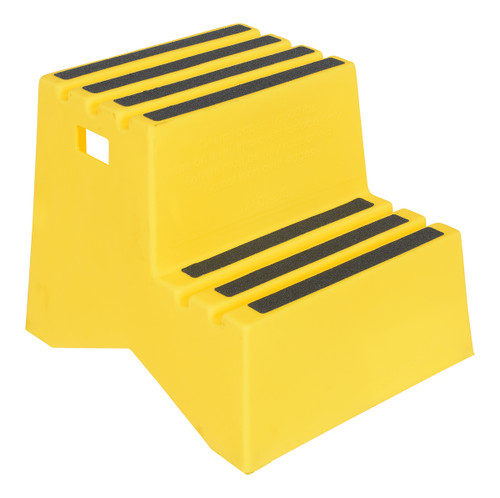 Vestil Polyethylene - 2-Step Step Stool 500 lb - Yellow