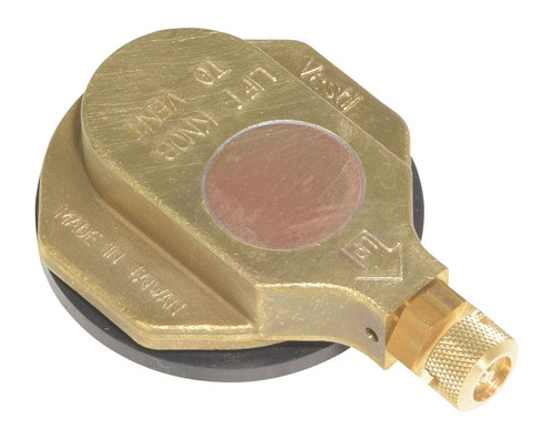 Vestil Brass Horizontal Drum Vent Fits - 30 and 55 Gallon Drum - Gold