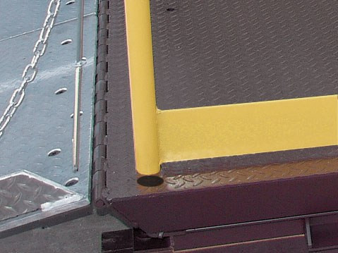 Vestil Factory Installed Handrail With Toe Board Fabricated To Fit Truck Scissor Dock Lift Units