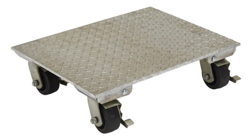Vestil Aluminum Plate Dolly - 18 In. x 24 In. Swivel 1,200 lb - Silver