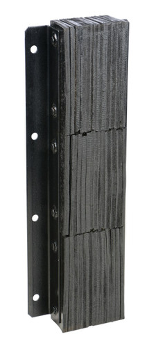 Vestil Rubber Laminated Dock Bumper - 36 In. x 11 In. x 4-1/2 In. - Black