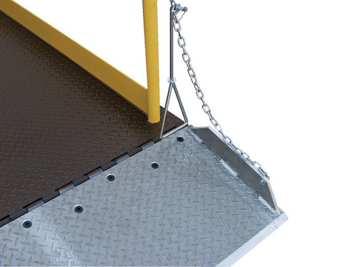 Vestil Factory Installed Split Aluminum Bridge For Truck Scissor Dock Lift Units