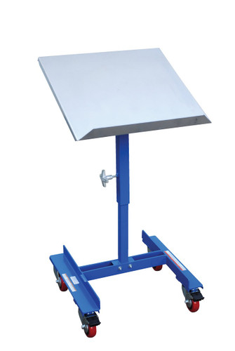 Vestil Steel Mobile Tilting Work Table - 22 In. x 21 In. 150 lb - Blue