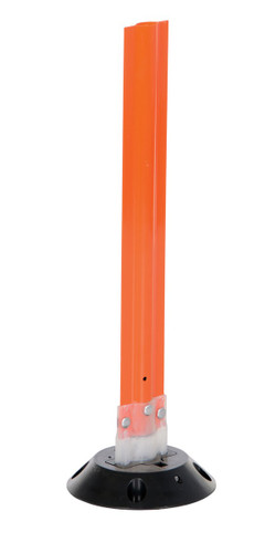 Vestil Polycarbonate Surface Flexible Stakes - 24 In. x 3-1/4 In. - Orange