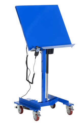 Vestil Steel Linear Actuated Tilt Table - 24 In. x 24 In. 300 lb - Blue