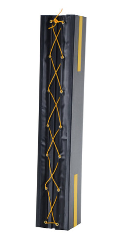 Vestil Vinyl Column Protective Pad Square - 6 Ft. x 8 In. - Black