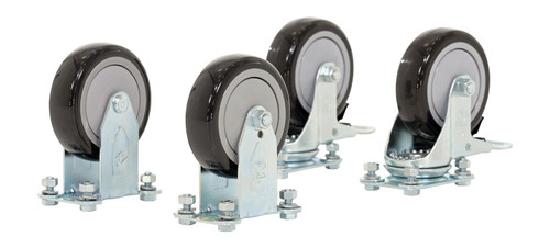 Vestil Polyurethane Fold Down Casters - 4 In. x 2 In. 350 lb For Work Platform Models
