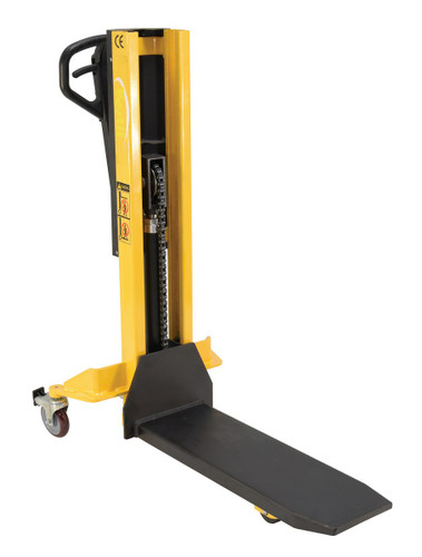 Vestil Steel Single Fork Skid Positioner Lifter - 600 lb Yellow / - Black