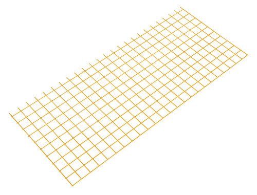 Vestil Steel Bolt On Wire Mesh - 48 In. Length For Square Safety Handrail - Yellow