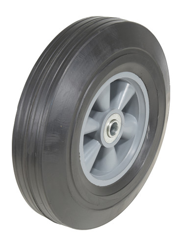 Vestil Hard Rubber Wheel - 10 In. Diameter x 2-1/2 In. Width 400 lb - Black