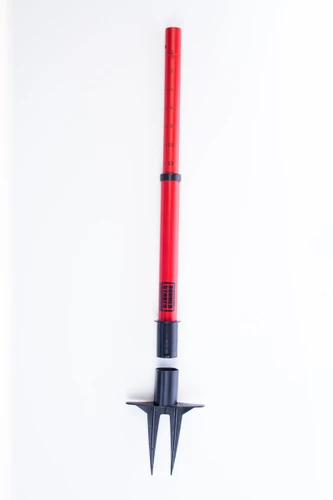 Vestil Plastic Web Barrier Stake - 42 In. Red / - Black
