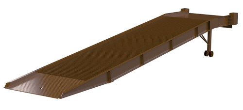 Vestil Steel Yard Ramp Hydraulic Dock Leveler - 84 In. x 36 Ft. 16,000 lb Earth Tone - Brown