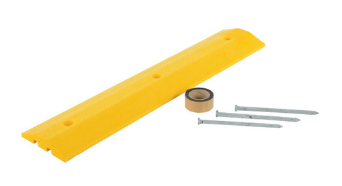 Vestil Plastic Speed Bump Asphalt Hardware - 48 In. x 10 In. x 2 In. - Yellow