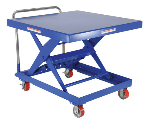 Vestil Steel Auto Hite Cart - 47 In. x 42 In. x 37-5/8 In. 500 lb - Blue