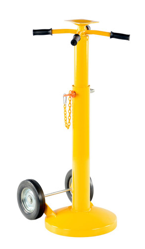 Vestil Steel Economy Stabilizing Jack with Hard Rubber Wheels - 18-1/4 In. x 16-5/8 In. x 41 In. 50,000 lb Static - Yellow
