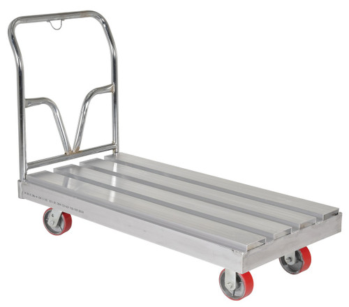Vestil Aluminum Platform Truck - 52-5/8 In. x 24 In. x 37-1/2 In. 3,600 lb - Silver