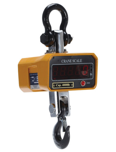 Vestil Steel Crane Scale - 8 In. x 7-5/8 In. x 17 In. 4,000 lb - Yellow
