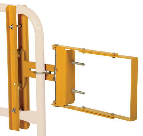 Vestil Steel Self-Closing Gate - 16 In. to 26 In. Opening - Yellow