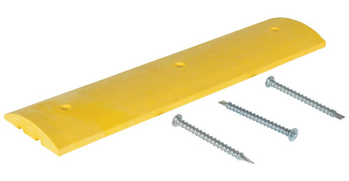 Vestil Plastic Heavy Duty Speed Bump Asphalt Hardware - 48 In. x 12 In. x 2-1/4 In. - Yellow