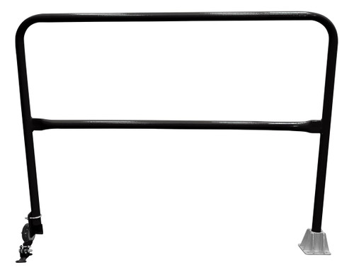 Vestil Steel Dock Safety Swing Gate - 5 Ft. Length - Black