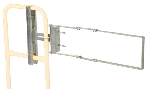 Vestil Galvanized Steel Self-Closing Gate - 24 In. to 40 In. Opening - Gray