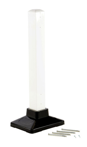 Vestil Steel Semi-Permanent Barrier Post - White