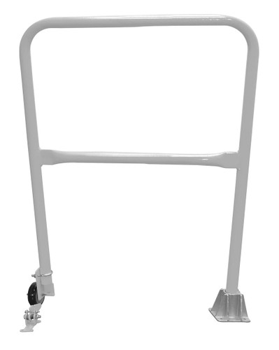 Vestil Steel Dock Safety Swing Gate - 3 Ft. Length - Silver