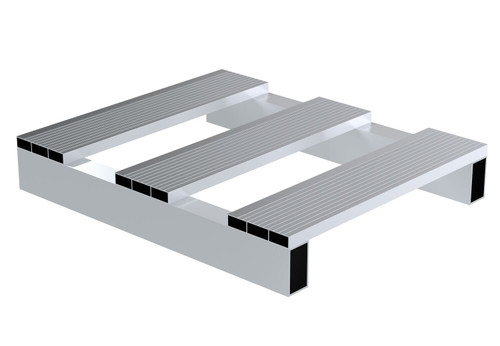 Vestil Aluminum Half Skid 19-7/8 In x - 24 In 4,000 lb - Silver