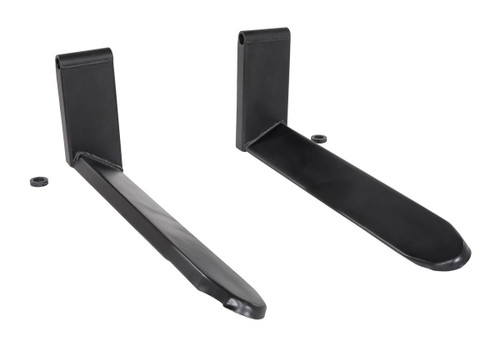 Vestil Steel Drum/Roll/Reel Forks - 44 In. Length 1,200 lb For Narrow Mast Stacker Models - Black