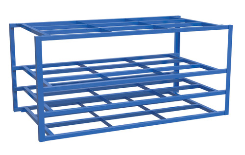 Vestil Steel Sheet Rack 1 Large Top Shelf - 102-3/4 In. x 54-1/2 In. x 48 In. 2,000 lb Per Shelf - Blue