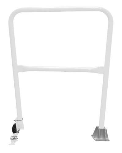Vestil Steel Dock Safety Swing Gate - 3 Ft. Length - White