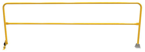 Vestil Steel Dock Safety Swing Gate - 11 Ft. Length - Yellow