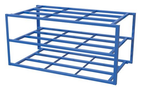 Vestil Steel Sheet Rack - 2 Large Shelves 102-3/4 In. x 54-1/2 In. x 48 In. 2,000 lb Per Shelf - Blue