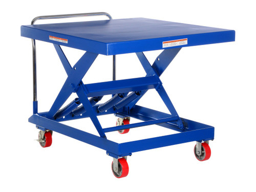 Vestil Steel Auto Hite Cart - 47 In. x 42 In. x 37-5/8 In. 1,000 lb - Blue