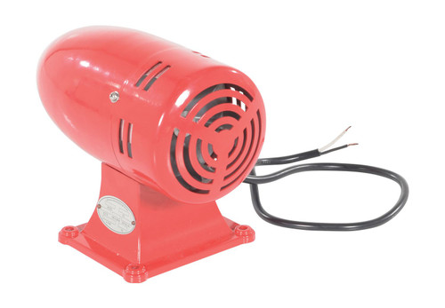 Vestil Steel Warning Siren DC Powered - Red