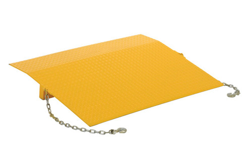 Vestil Steel Truck Dock Plate - 48 In. x 48 In. x 9-9/16 In. 3,090 lb - Yellow