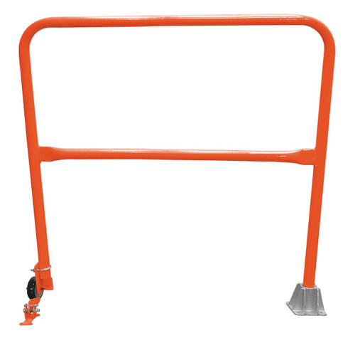 Vestil Steel Dock Safety Swing Gate - 4 Ft. Length - Orange