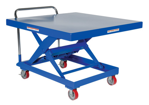Vestil Steel Auto Hite Cart - 50-3/4 In. x 48 In. x 37-5/8 In. 1,000 lb - Blue