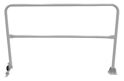 Vestil Steel Dock Safety Swing Gate - 6 Ft. Length - Silver