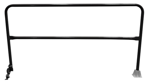 Vestil Steel Dock Safety Swing Gate - 7 Ft. Length - Black