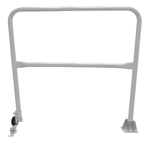 Vestil Steel Dock Safety Swing Gate - 4 Ft. Length - Silver