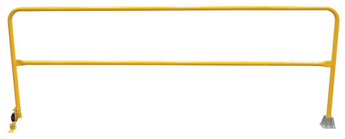 Vestil Steel Dock Safety Swing Gate - 10 Ft. Length - Yellow