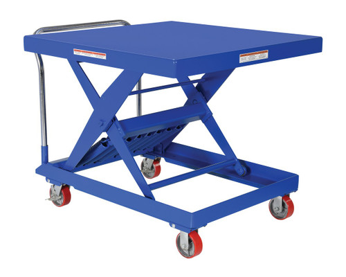 Vestil Steel Auto Hite Cart - 48-3/16 In. x 42 In. x 37-5/8 In. 2,000 lb - Blue