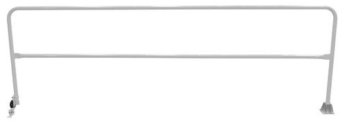 Vestil Steel Dock Safety Swing Gate - 11 Ft. Length - Silver