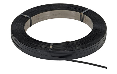 Vestil Steel Strapping - 1/2 In. 2,940 Ft. 22-1/4 In. x 22-1/4 In. x 3-1/3 In. - Black