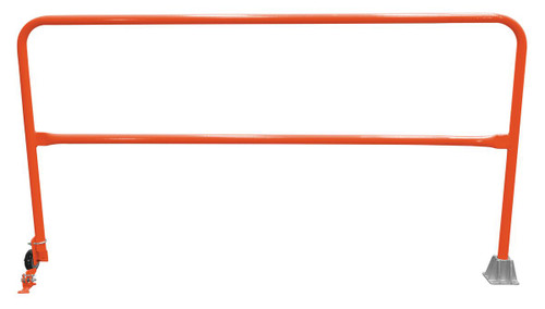 Vestil Steel Dock Safety Swing Gate - 7 Ft. Length - Orange