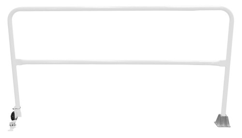 Vestil Steel Dock Safety Swing Gate - 7 Ft. Length - White