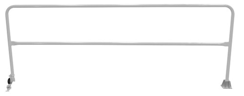 Vestil Steel Dock Safety Swing Gate - 10 Ft. Length - Silver