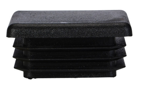 Vestil Plastic Square Safety Handrail End Cap - Black
